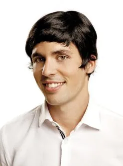 60er Jahre Perücke Schwarz Für Herren