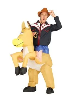 Aufblasbares Rodeo Cowboy Kostüm Für Erwachsene