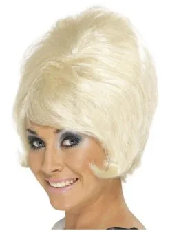 Beehive Perücke 60er Blond