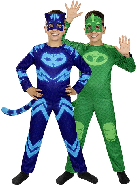 Catboy Und Gecko Wendekostüm - PJ Masks 3 Catboy Und Gecko Wendekostüm - PJ Masks