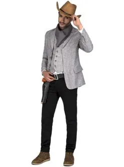 Cowboy Kostüm Grau Für Herren