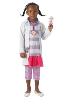 Doc McStuffins Spielzeugärztin Kostüm Deluxe Für Mädchen