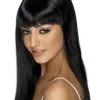 Glamourama Perücke Mit Pony Schwarz