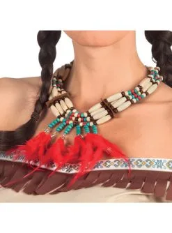 Indianer Kette Mit Federn Für Erwachsene