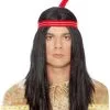 Indianer Perücke Mit Feder