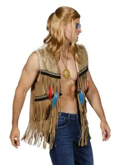 Indianer Weste Für Herren -Zeichentrickfilm Verkäufe indianer weste fur herren 1