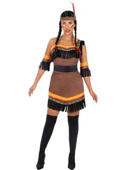 Indianerin Kostüm Deluxe In Großer Größe