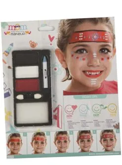 Indianerin Make-Up Rot Für Kinder