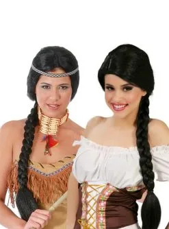 Perücke Mit Geflochtenem Zopf Schwarz -Zeichentrickfilm Verkäufe perucke mit geflochtenem zopf schwarz 1