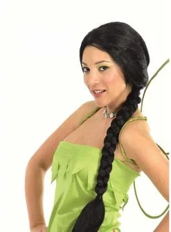 Perücke Mit Geflochtenem Zopf Schwarz