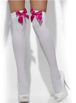 Strümpfe Weiβ Mit Rosa Schleifen -Zeichentrickfilm Verkäufe strumpfe wei mit rosa schleifen 2