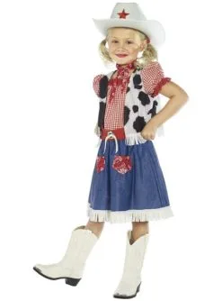 Süßes Cow Girl Kostüm Für Mädchen