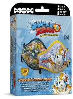 Super Zings Mund-Nasen-Maske Für Kinder (2 Stück) -Zeichentrickfilm Verkäufe super zings mund nasen maske fur kinder 2 stuck 1